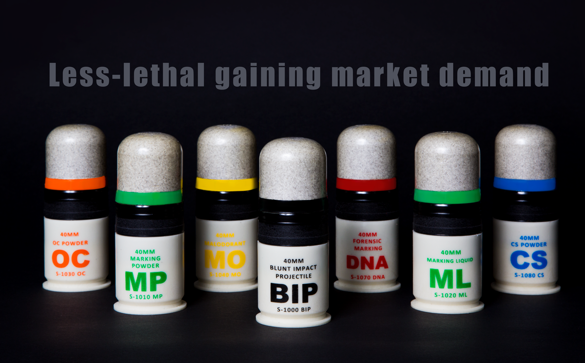 Less-lethal gaining market demand