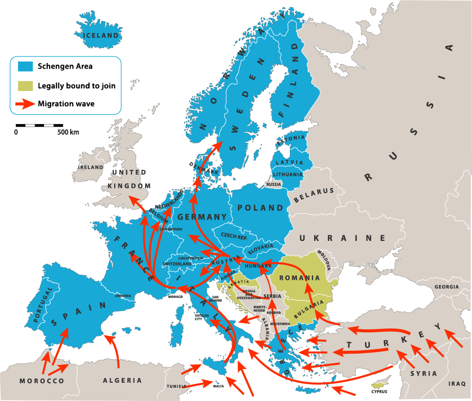 Rubber bullets and tear gas deployed for border control